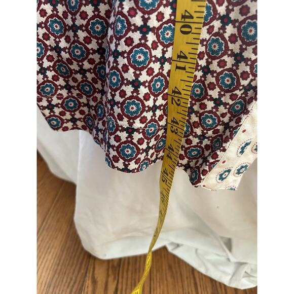 Ariat Mesquite Kimono Duster Womens Size L/XL Rust Blue Ivory Boho Festival - Picture 9 of 9